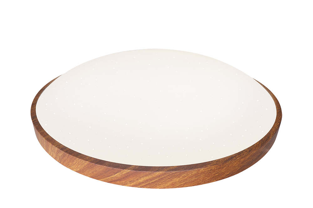 和風吸頂燈-樟木(星鑽罩)