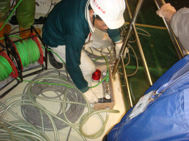 工地水管施工中