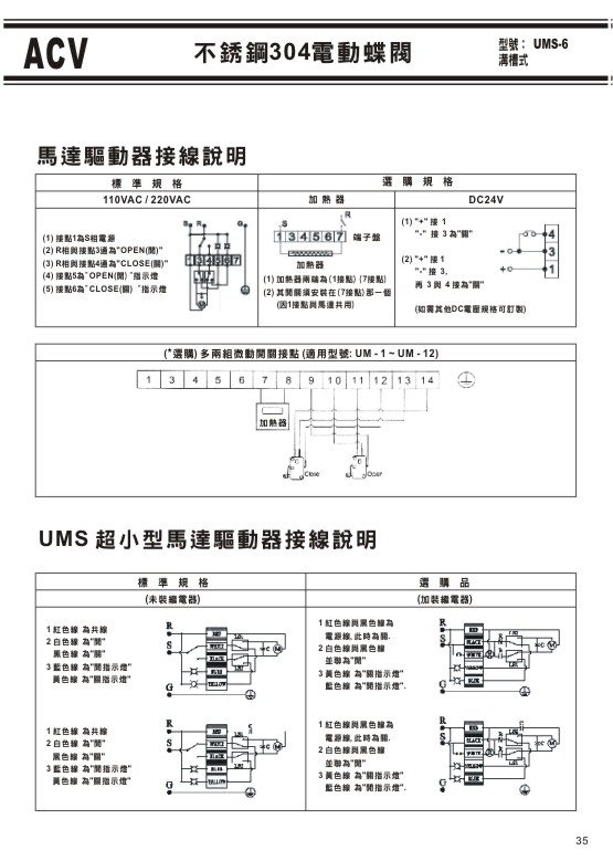 ACV不銹鋼溝槽式閥門系列-35