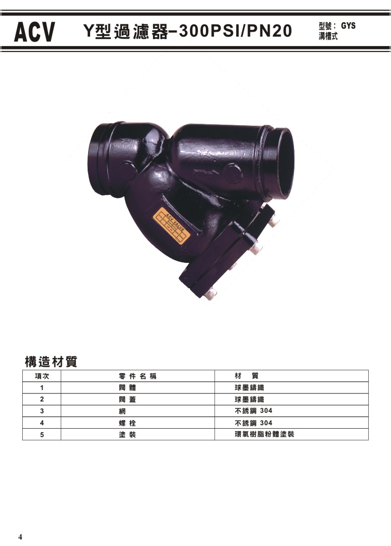 ACV溝槽式閥門系列-04