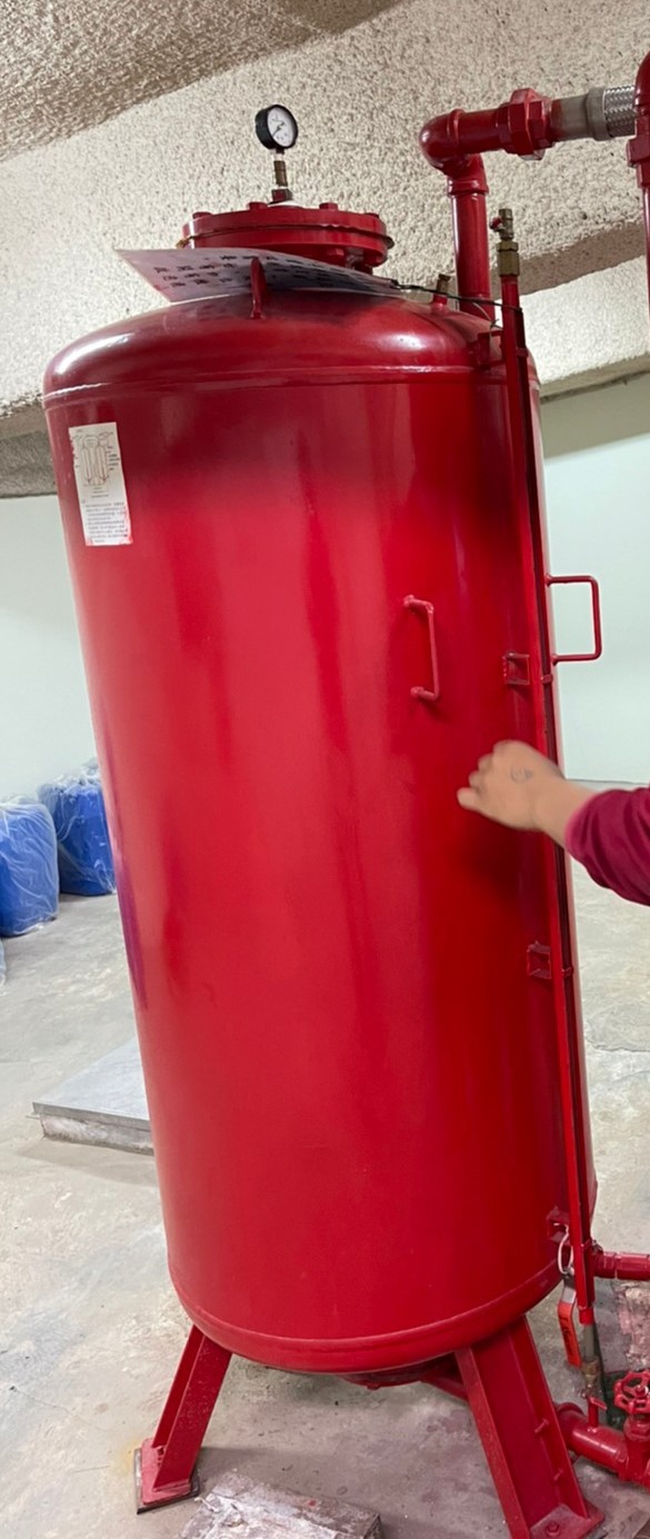 泡沫原液槽原液量檢查