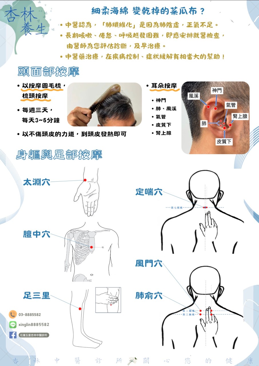 您的肺像乾掉菜瓜布嗎？別怕，中醫來幫忙～ 
