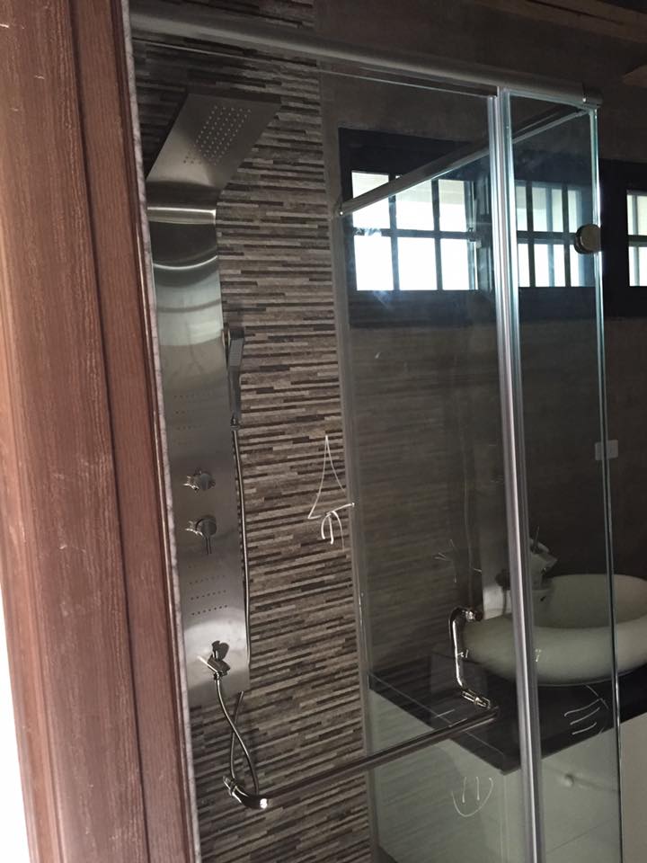 斗南住家浴室乾溼分離玻璃施工