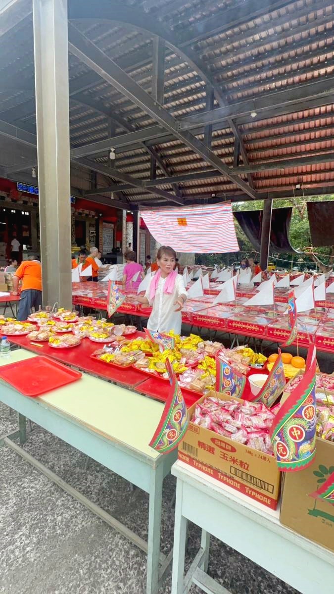 本宮同源三芝北海聖雲宮今日普渡眾生食物佈施