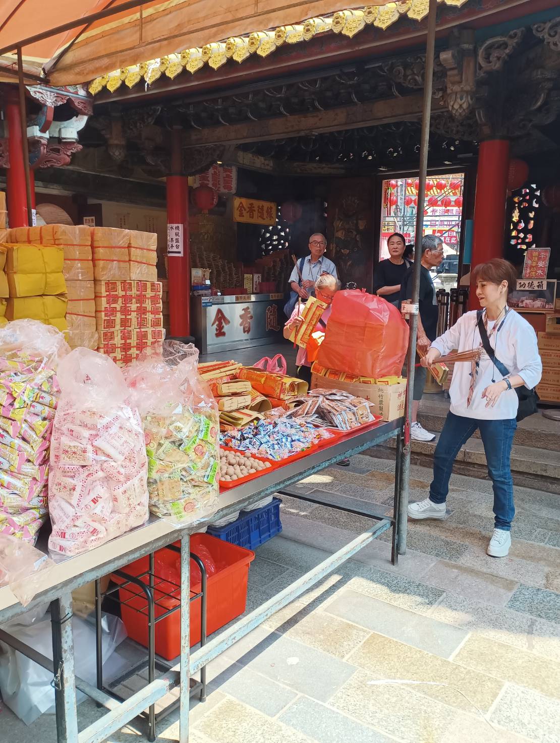 準備貢品回北港朝天宮迎接~白沙屯媽祖跟山邊媽祖
