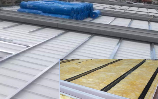 廠房屋頂防火玻璃棉捲