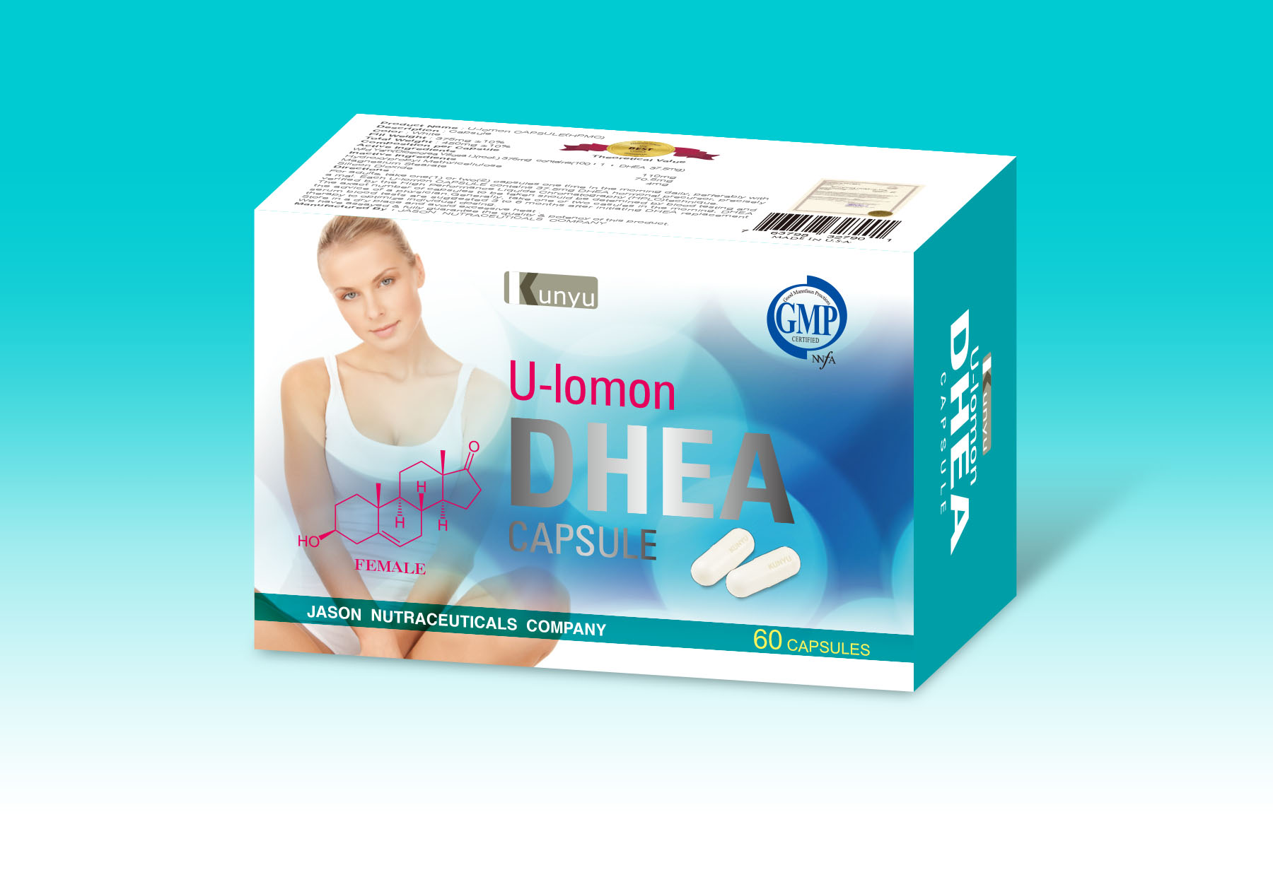 優樂蒙DHEA素食膠囊