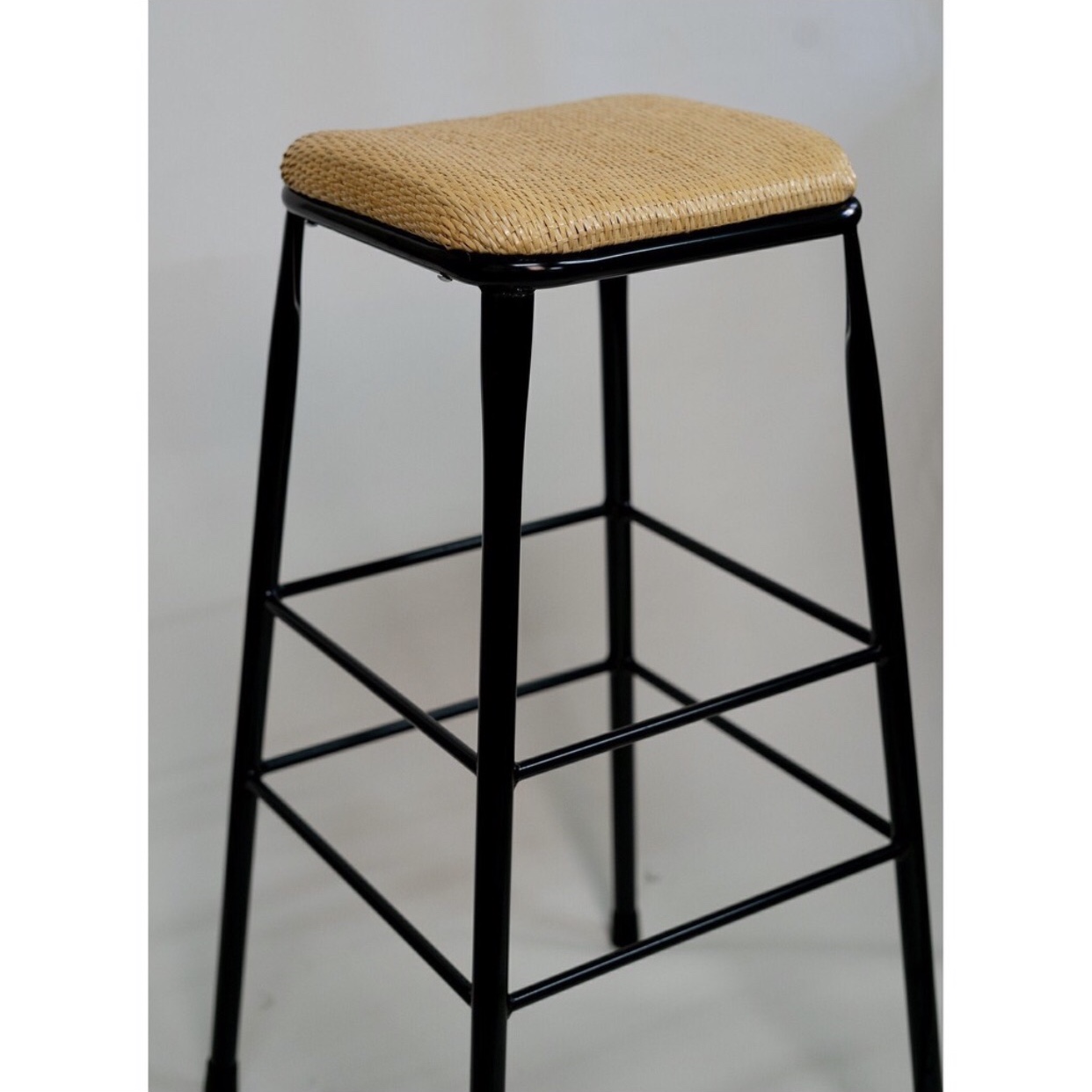 WU018天然藤編吧台椅