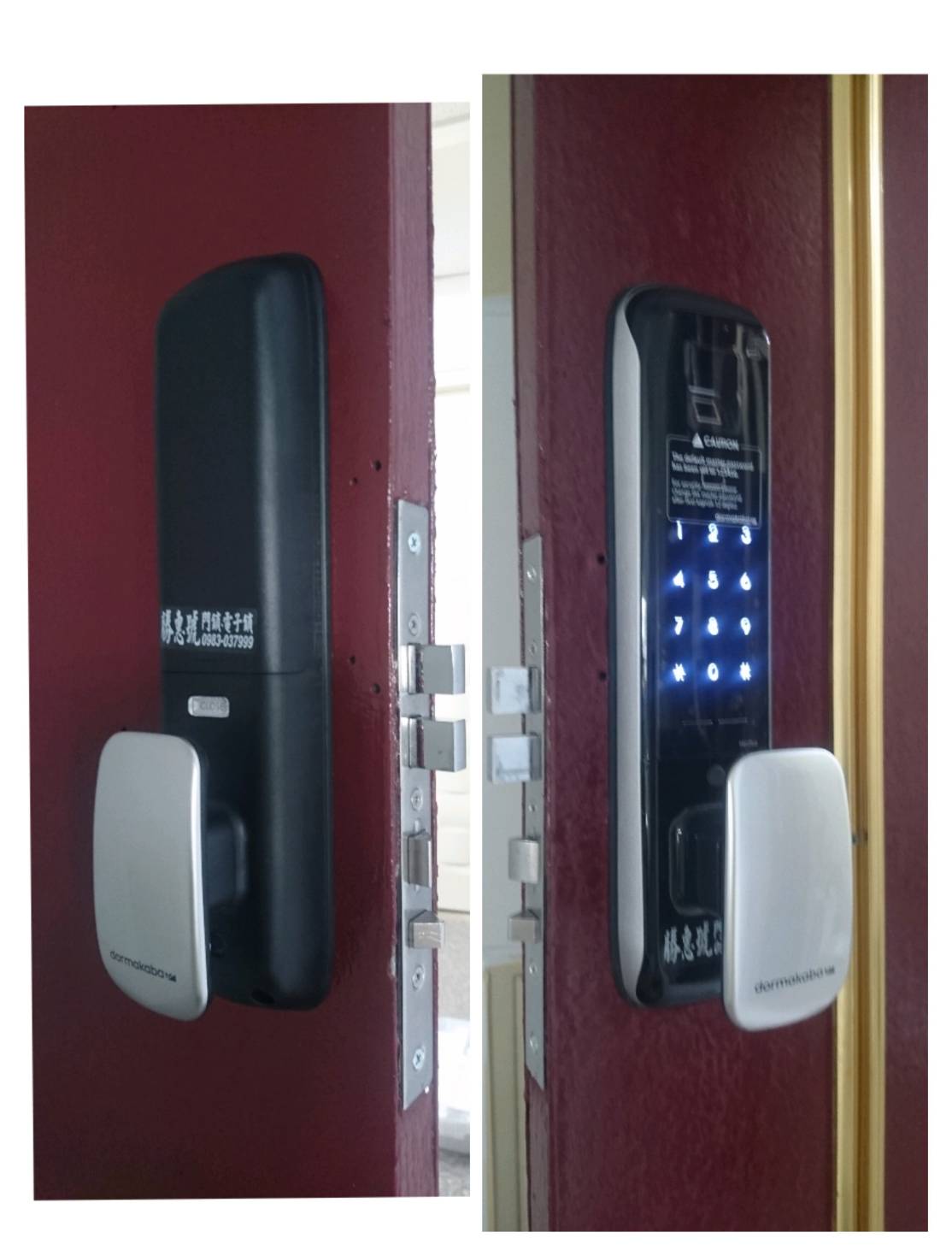 Dormakaba750六合一智慧電子鎖安裝實例