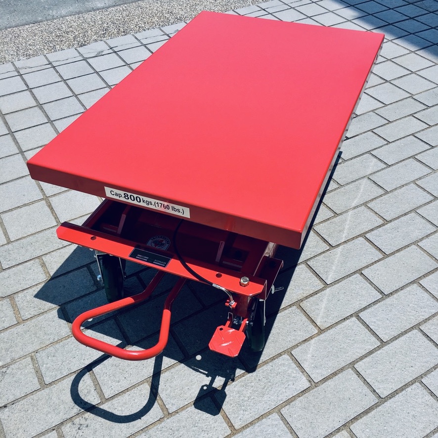 無把手腳踏升降台車2