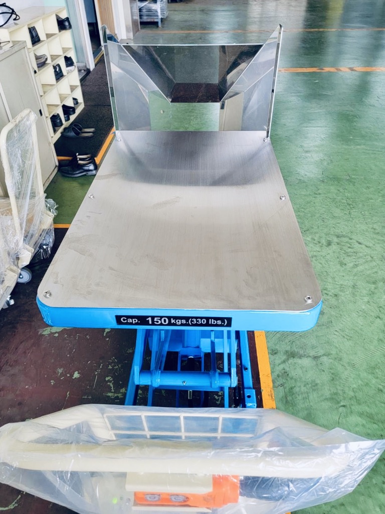 電動升降台車＋不鏽鋼漏斗