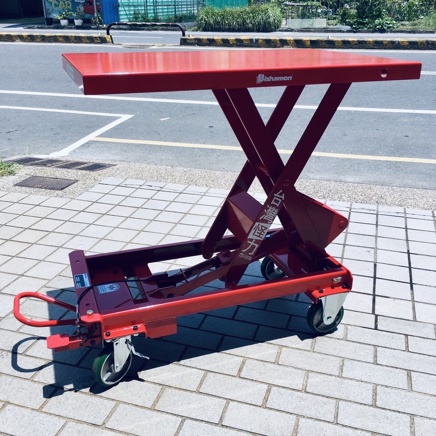 無把手腳踏升降台車4