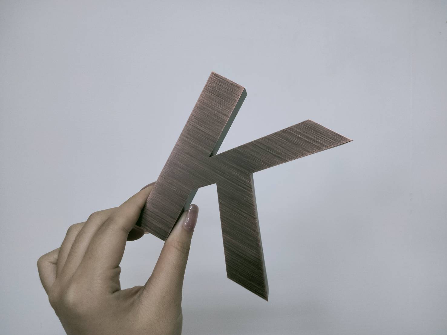 K英文字母金屬立體字