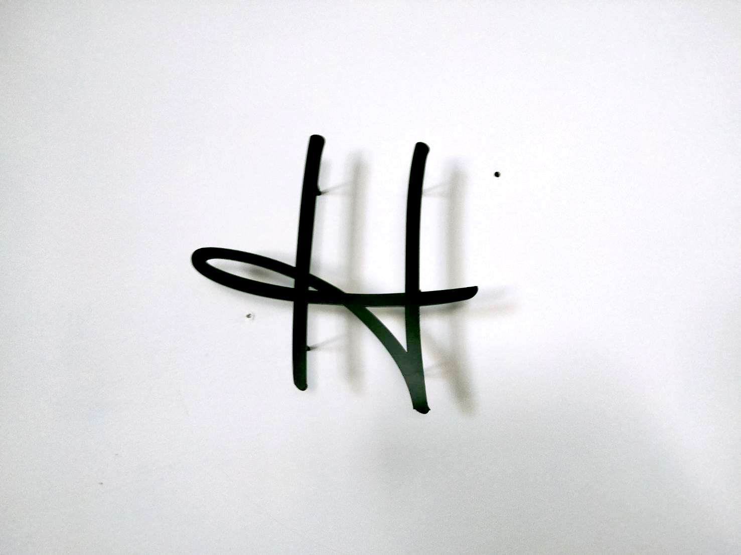 雷射切割黑鐵字