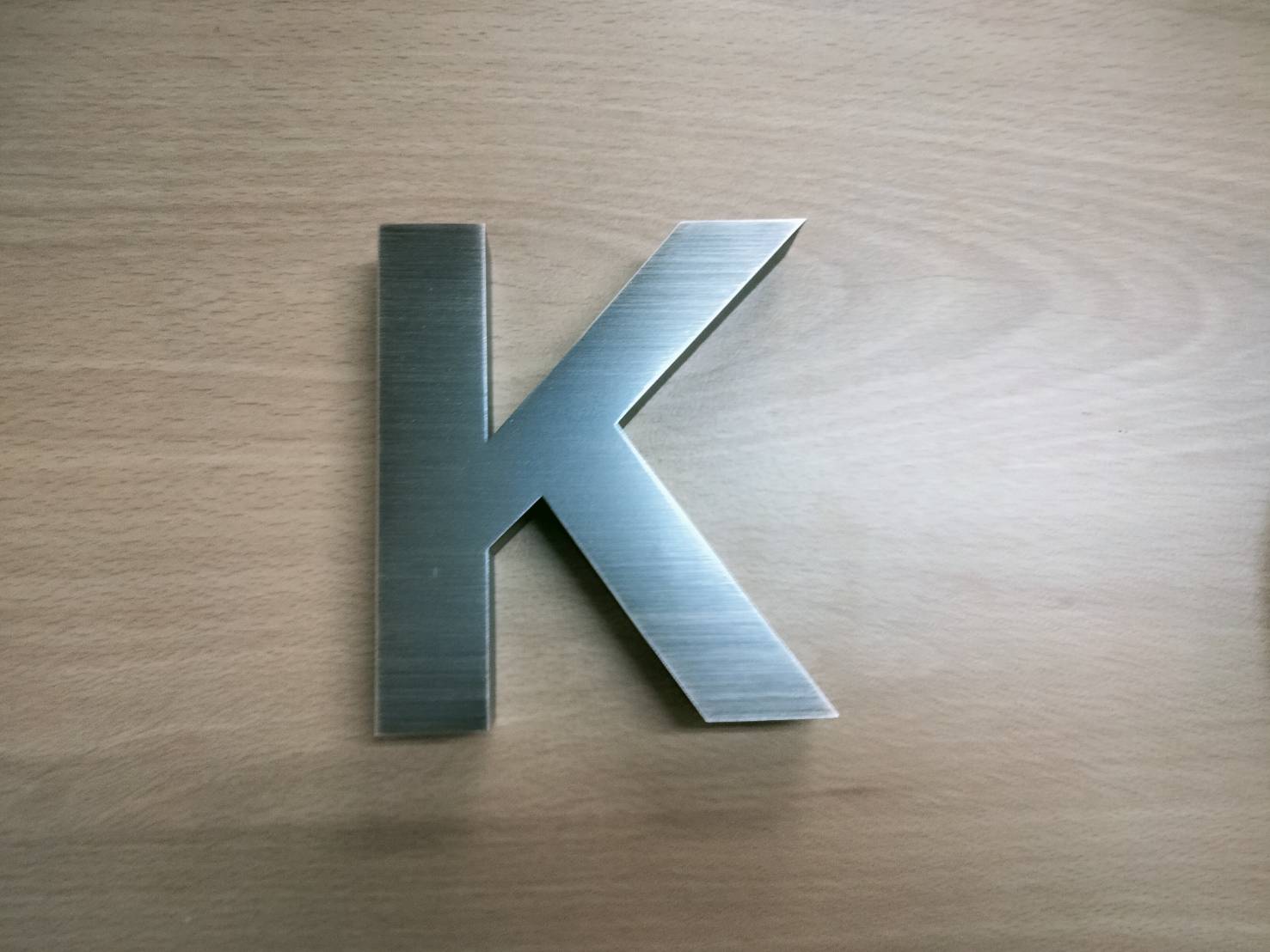 K英文字母金屬立體字