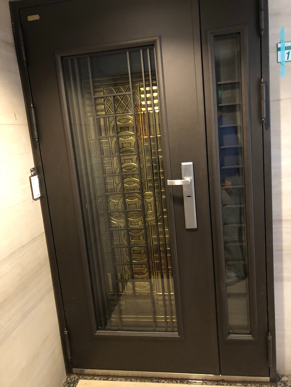 大鑅精品門-DR12-609好運連錢子母雙玄關門組