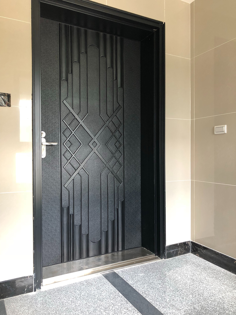 大鑅精品門-F60A防火鋼木防爆玄關門組