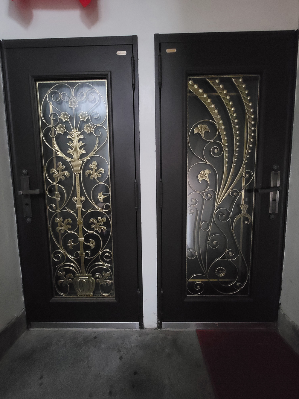 大鑅精品門-SECC鍍鋅鋼版雙玄關門組