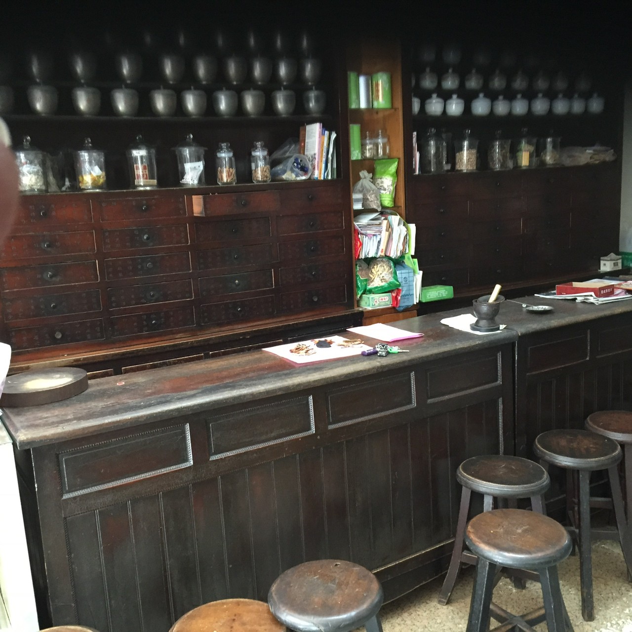 古文物-藥櫃檯