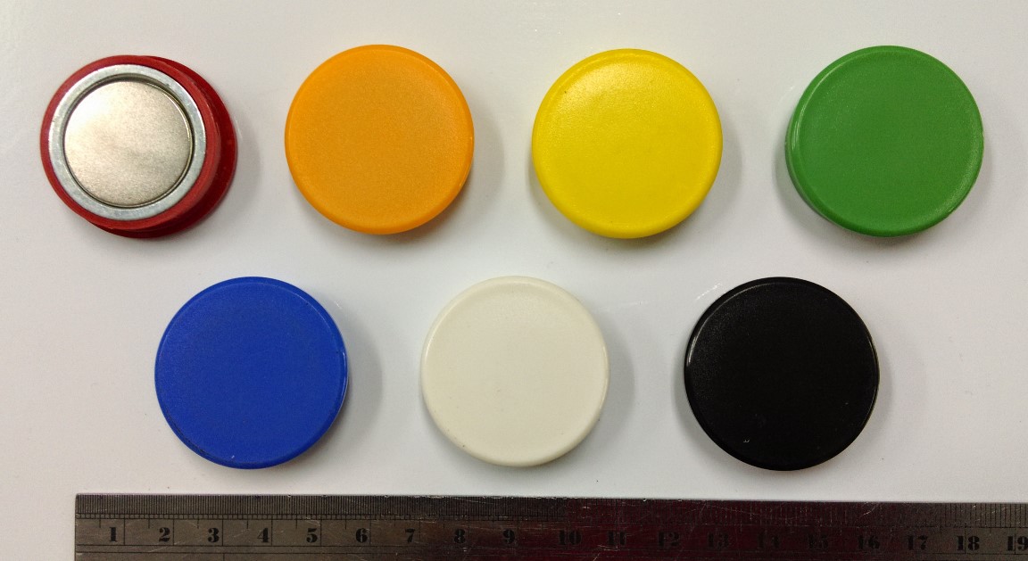 玻璃白板磁鐵(釹鐵硼)3811mm