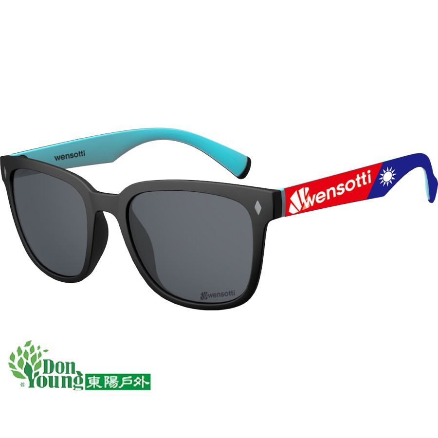 【WENSOTTI威騰】太陽眼鏡/流行時尚系列/國旗限定款(鏡框金屬飾片)/wi3175