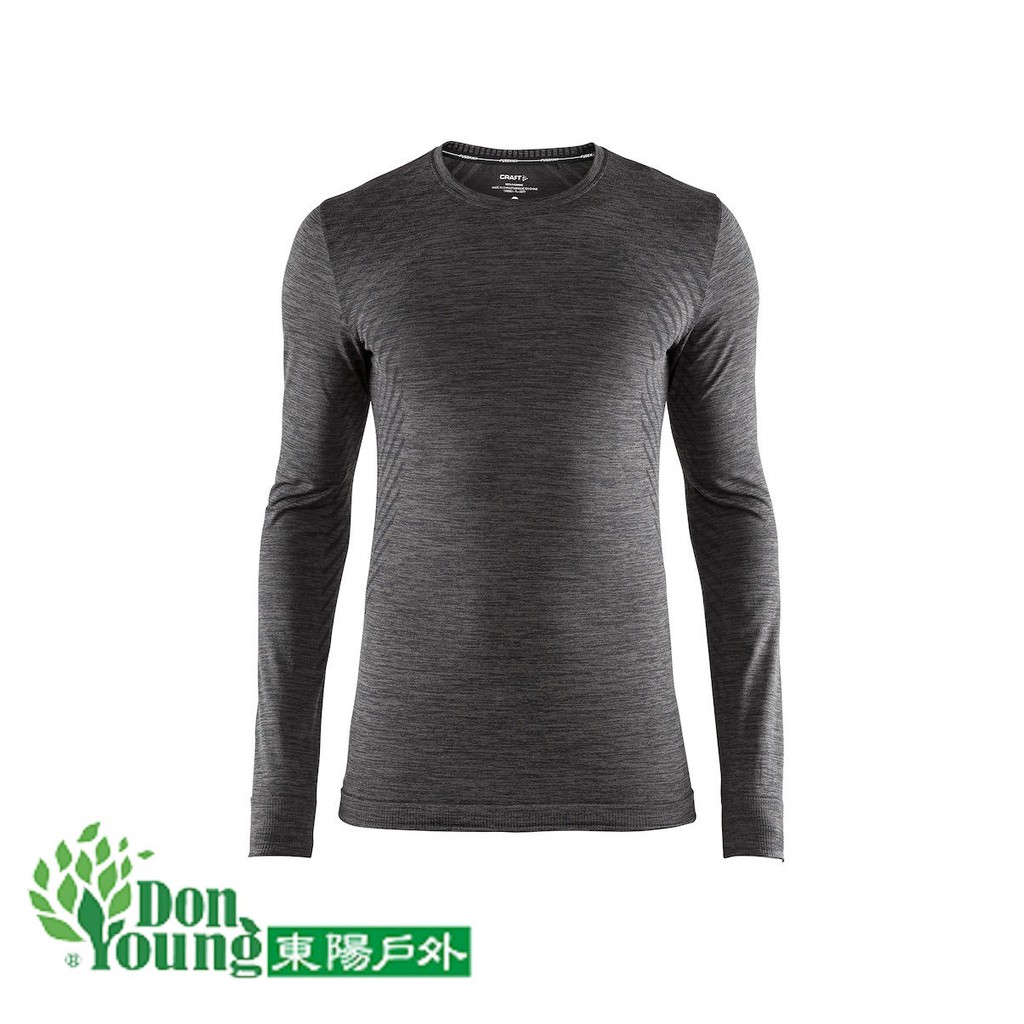 【瑞典CRAFT】男款N全天候長袖圓領排汗衣