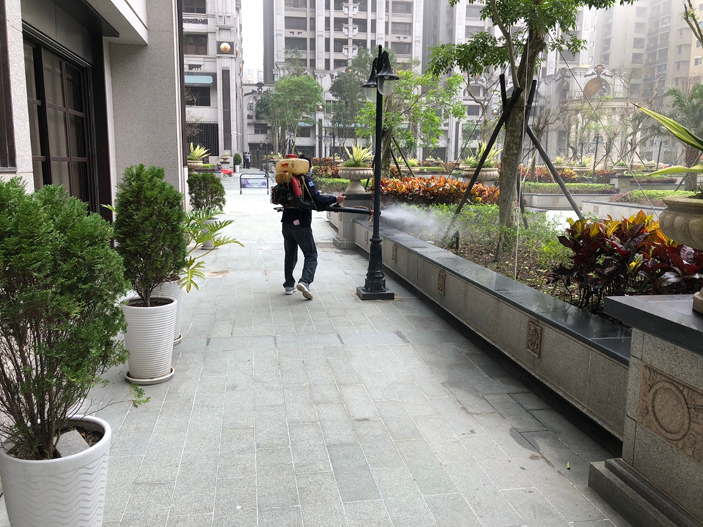 社區消毒施工