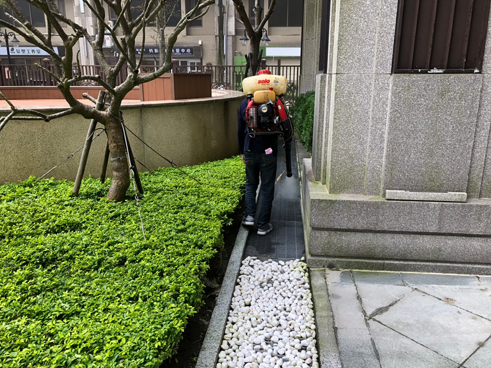社區消毒施工