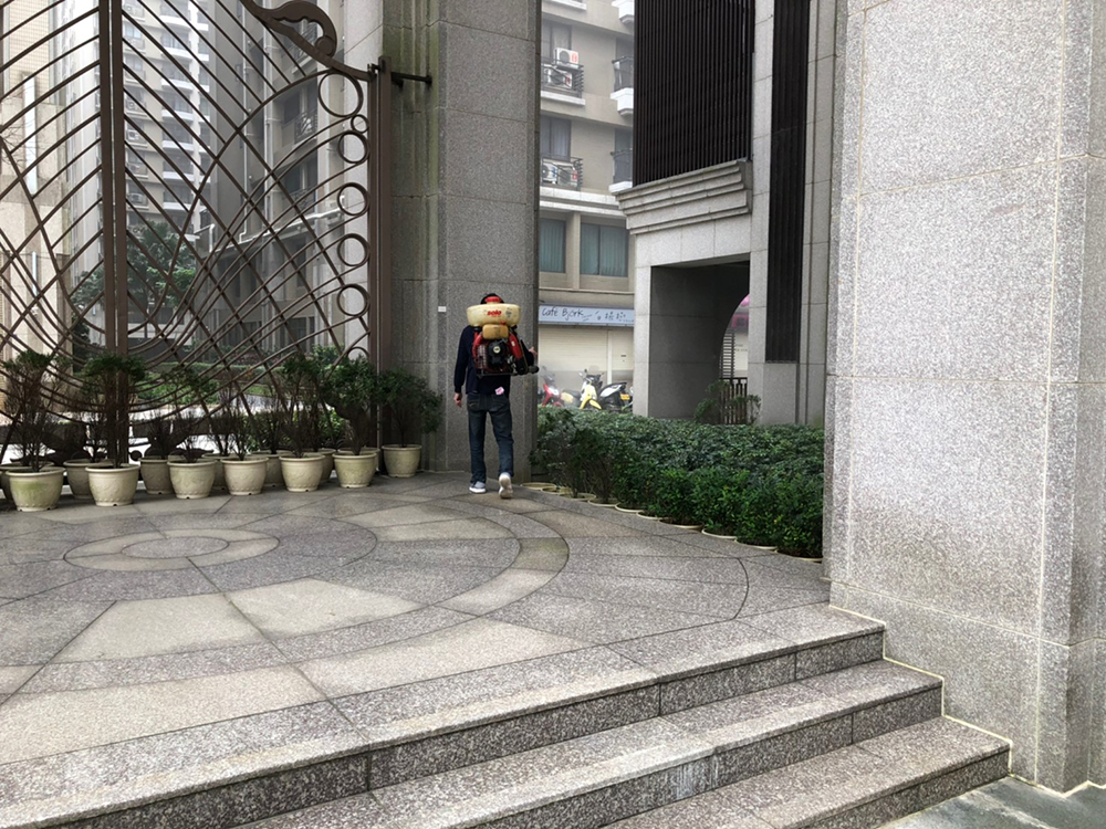 社區消毒施工
