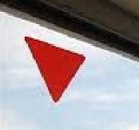 緩降機倒三角標誌