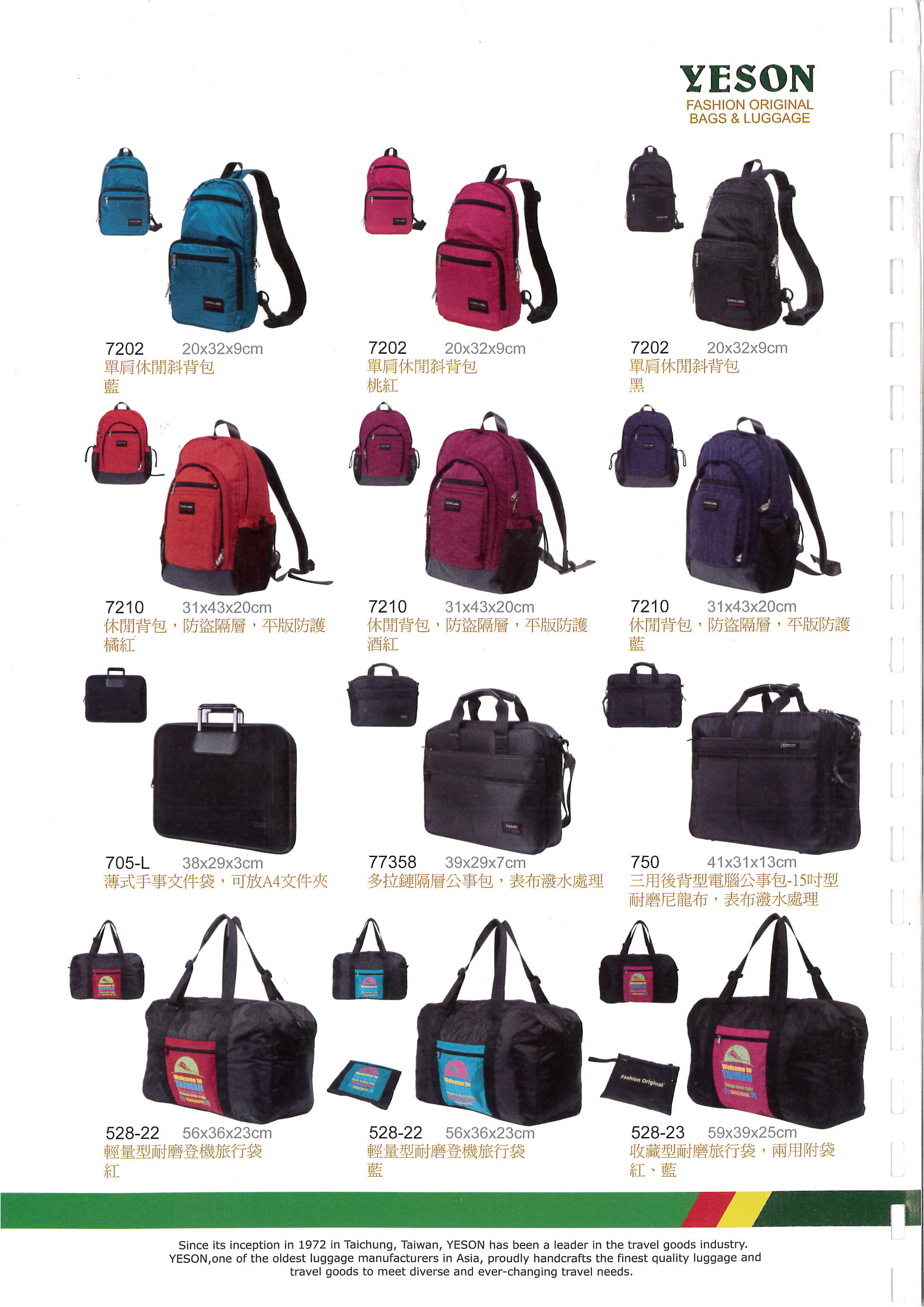 YESON專業旅行袋