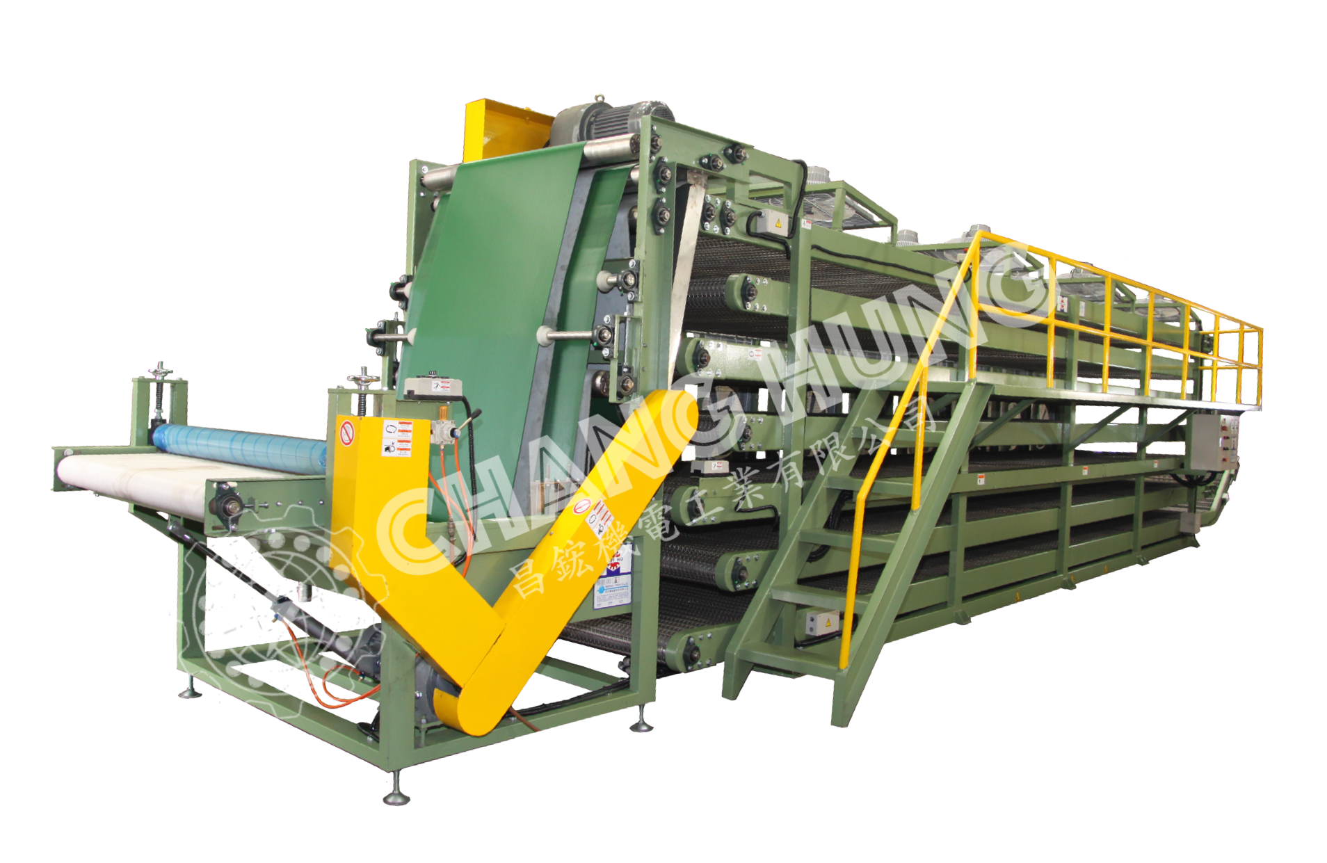 七層式不鏽鋼網帶輸送設備