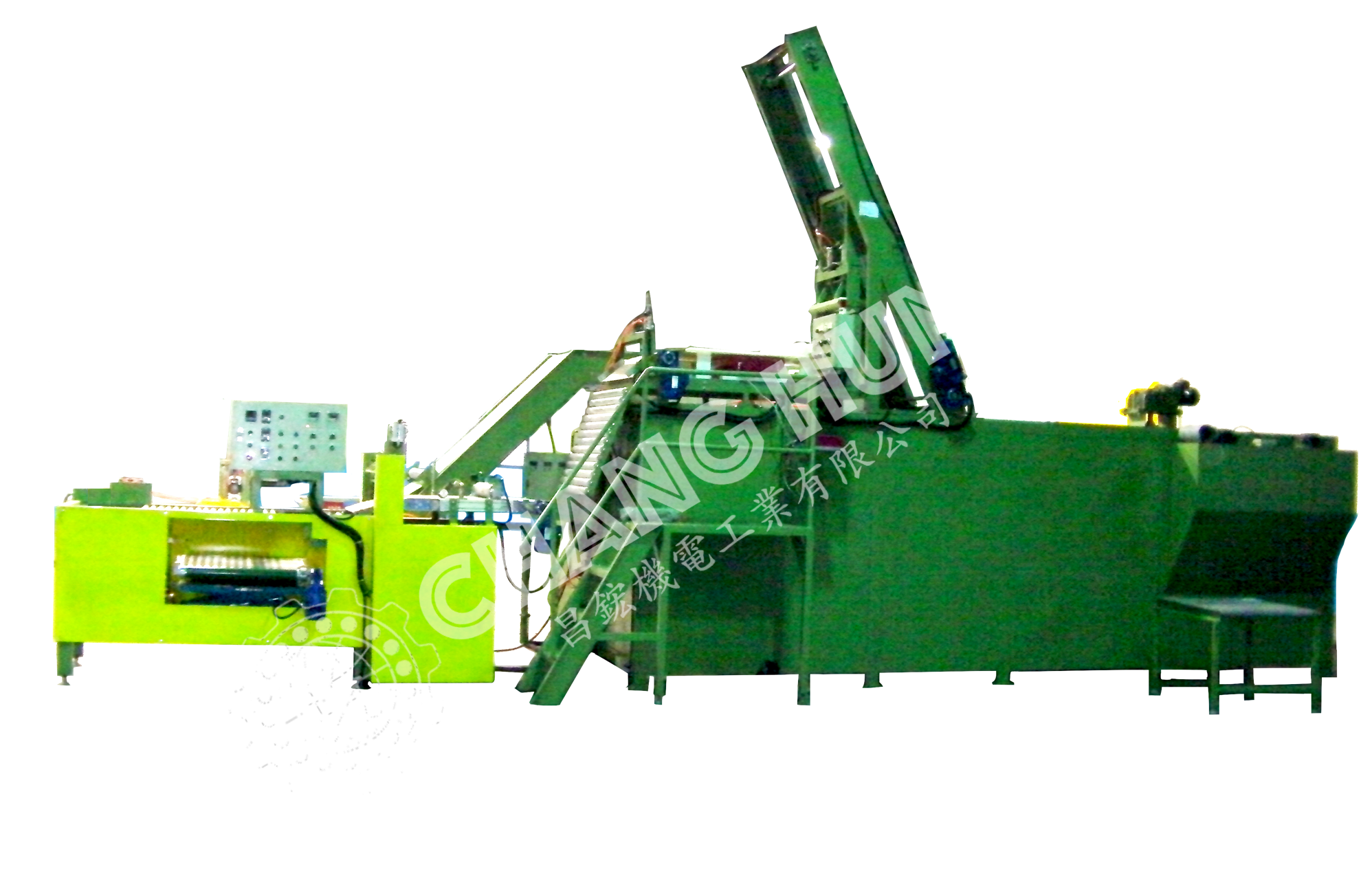 橡膠冷卻設備+自動夾料系統