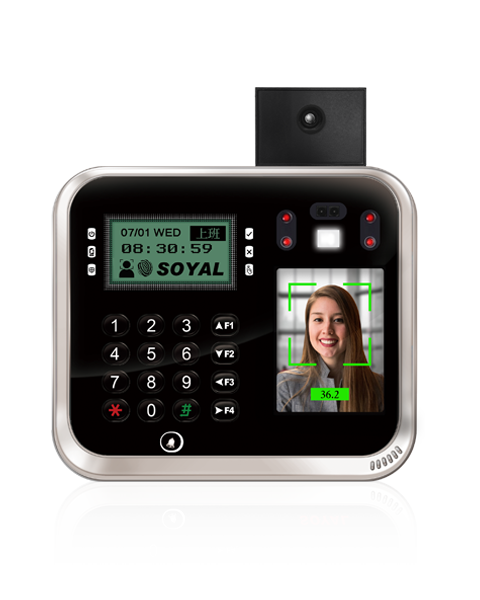 真人臉部辨識RFID雙頻感應多功能控制器(含溫度模組)AR-837-EA-T