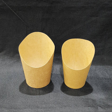 牛皮紙斜口杯