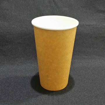 PP淋膜冷熱16牛皮杯90