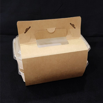 手提牛皮便當紙外套無印刷