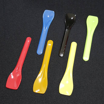 方型彩色布丁湯匙