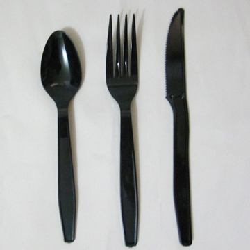 美式西餐刀叉匙-黑EP