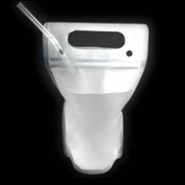 手提把霧面吸管洞立袋500ml