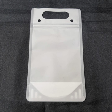 手提把霧面吸管洞立袋500ml