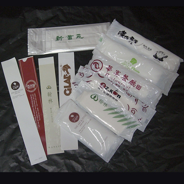 紙筷套、濕紙巾