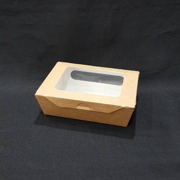 牛卡紙開窗沙拉盒-1號