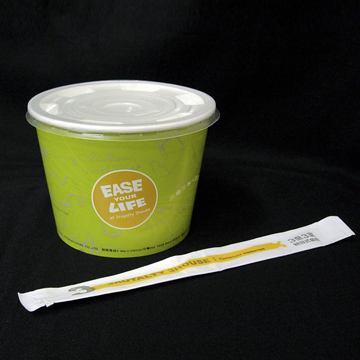 1000cc外帶餐碗(c850蓋)&紙包筷