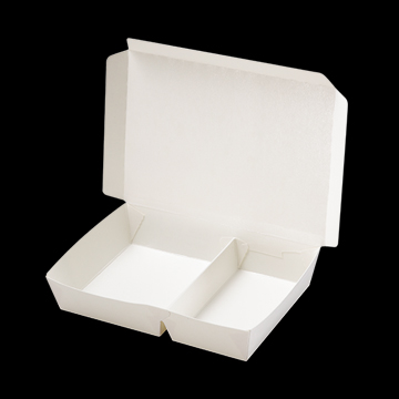 左右格空白紙盒