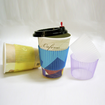 防燙塑膠杯套PP透明