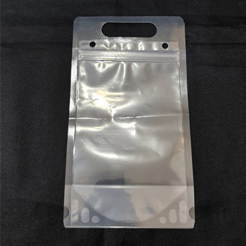 手提洞亮面透明立袋700ml