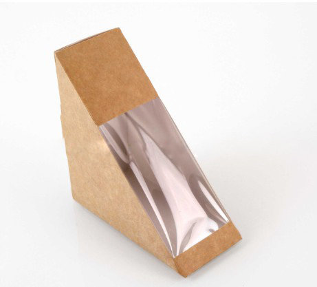 牛卡紙開窗三明治盒