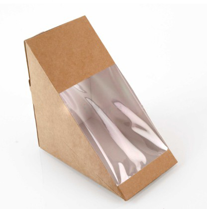 牛卡紙開窗三明治盒