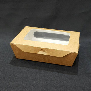 牛卡紙開窗沙拉盒-3號